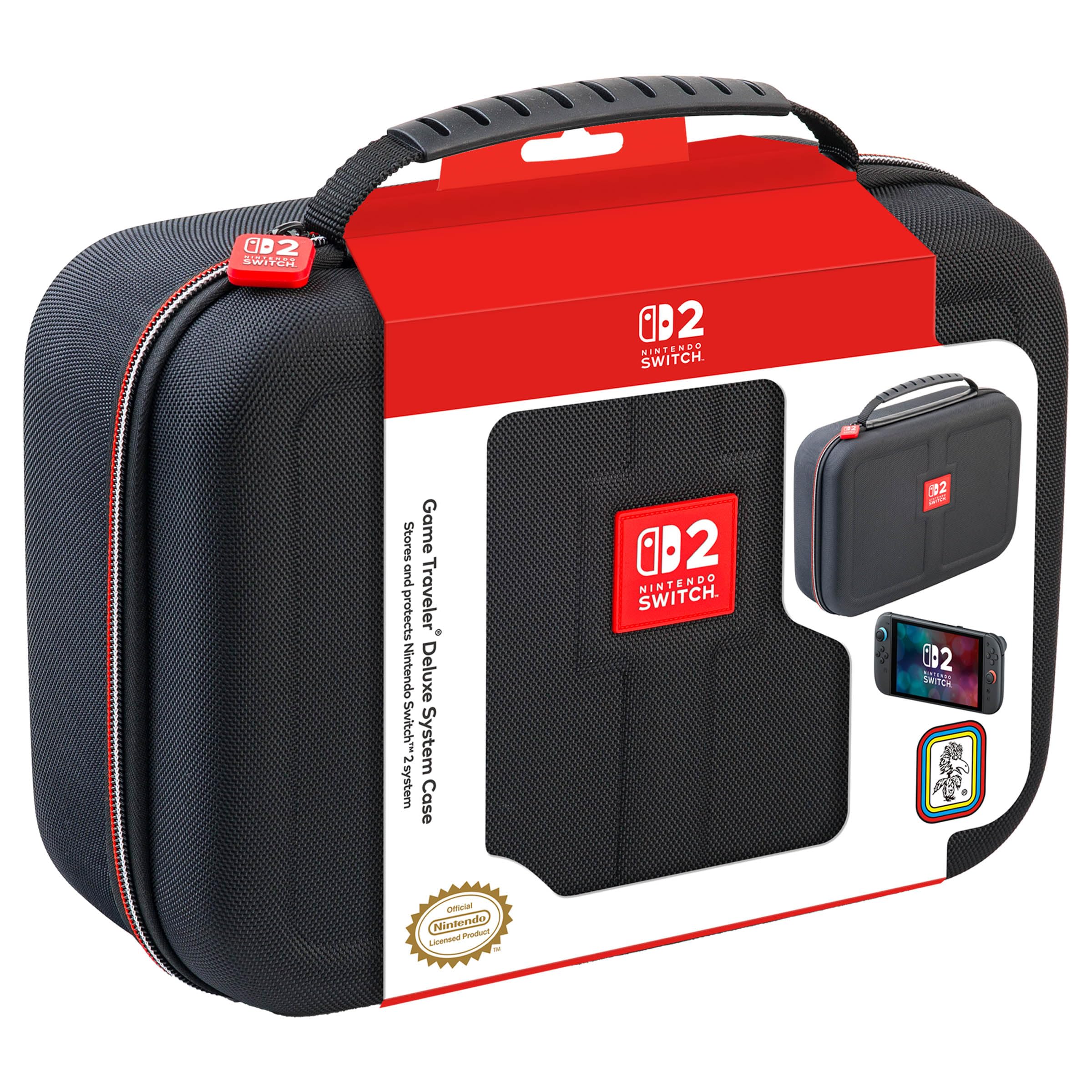 Photo 1 of RDS - Licensed Nintendo Switch 2, Nintendo Switch OLED & Nintendo Switch Systems Game Traveler Deluxe System Case – Holds AC Adapter, HDMI Cable, Joy-Con Straps & Game Card Case & Cards