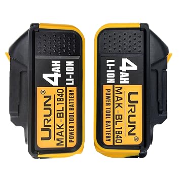 2 Stück 18V 4.0Ah BL1840 Ersatzakku mit LED-Batterieanzeige für Makita Akku-Baustellenradio DMR110 DMR112 DMR107 BMR100 BMR10