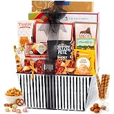 Broadway Basketeers Bountiful Food Gift Basket with Cookies Snacks &amp; Treats | Cookies, popcorn, and pretzels for christmas, thank you, birthday, and appreciation gifting. Kosher.