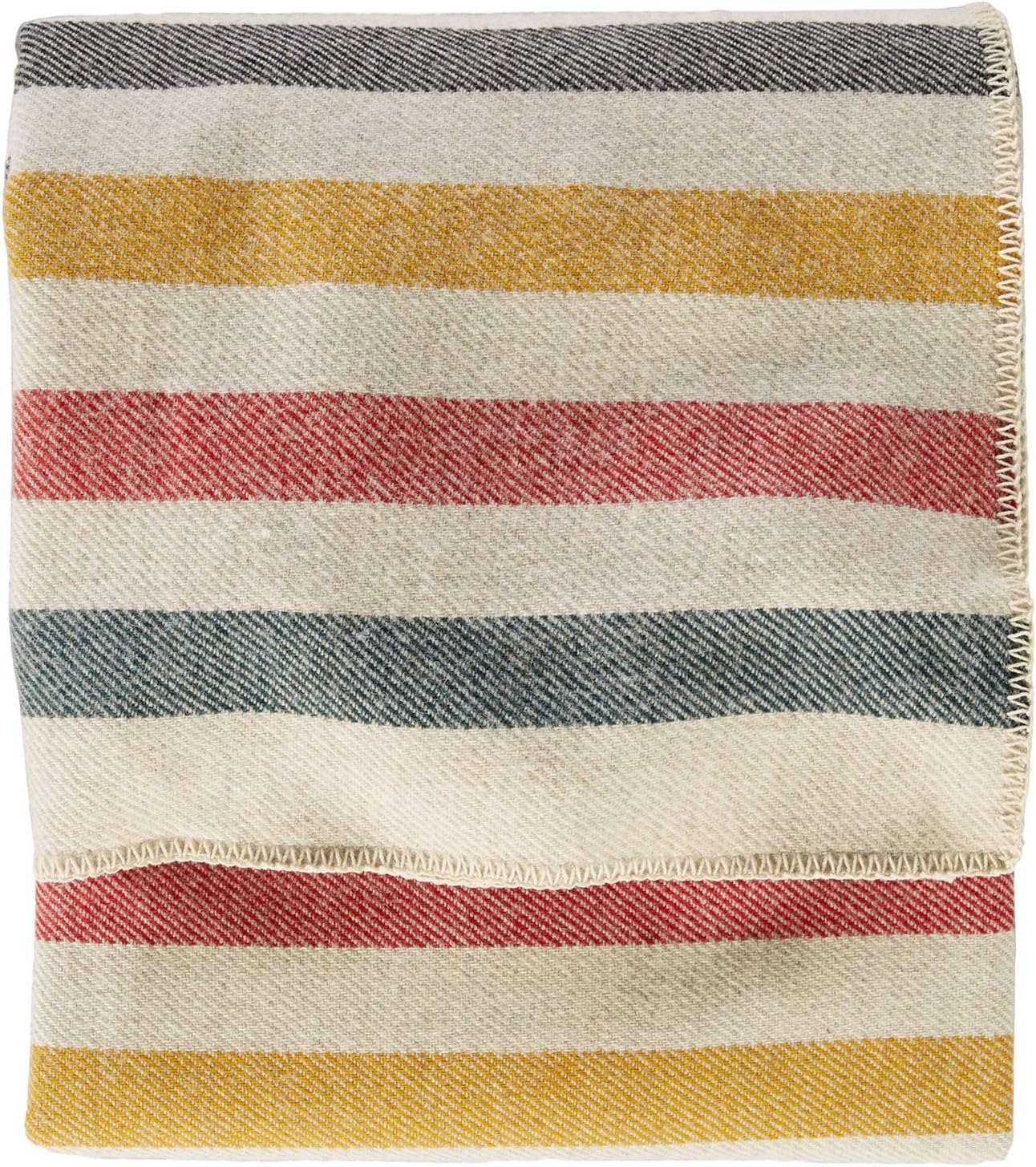 Pendleton, Eco-Wise Washable Wool Blanket, Red, Queen: Home & Kitchen