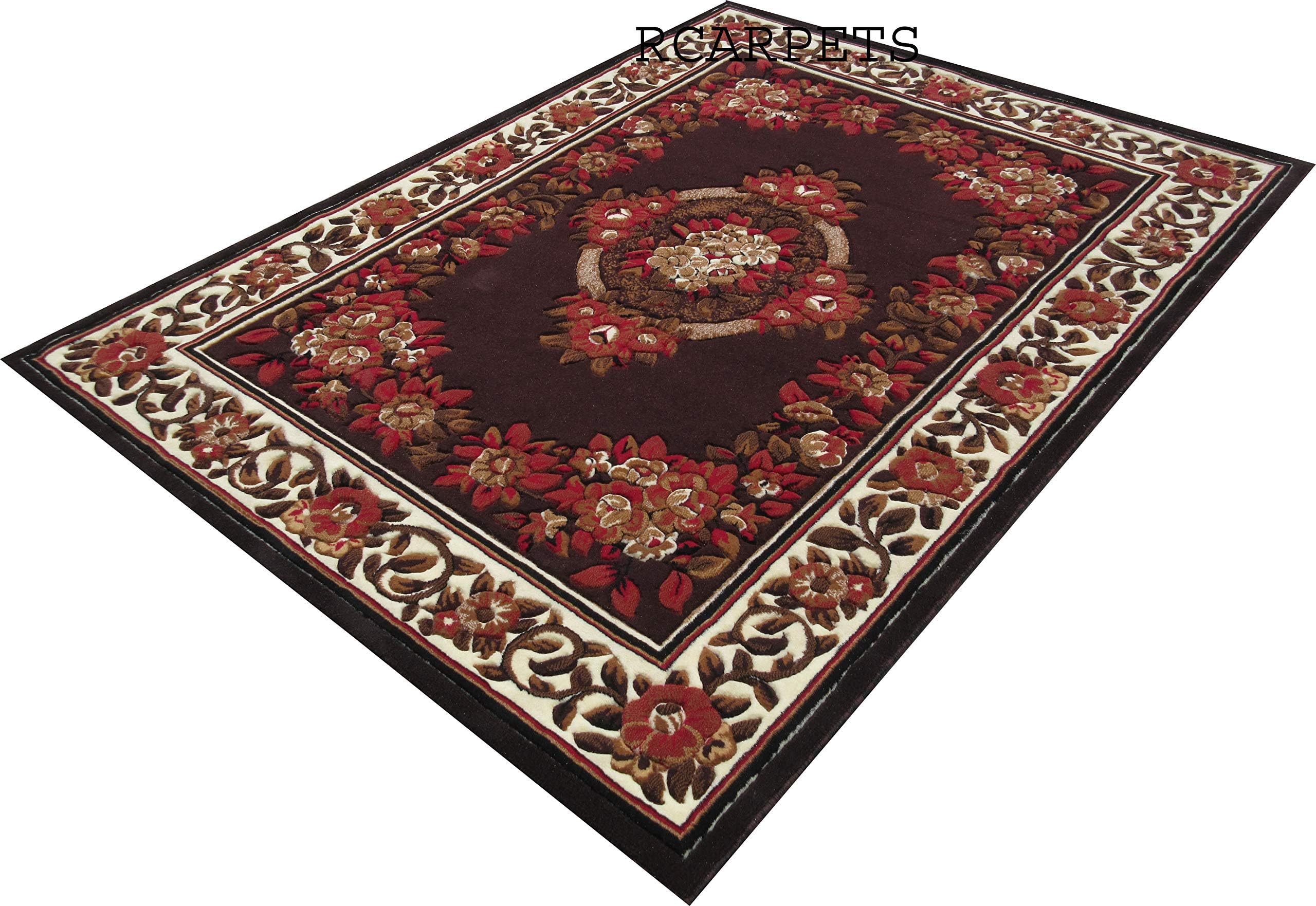 Regal Carpet Persian Carpet (Brown, Acrylic, 7 X 10 Feet)