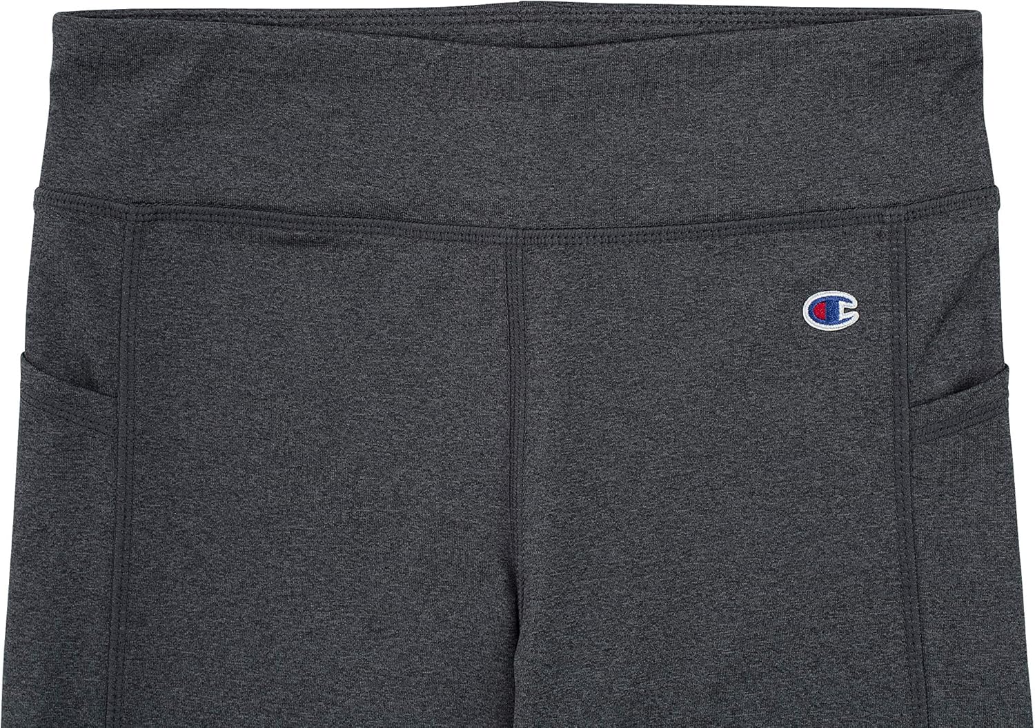 Champion Girls Heritage Stretch Active Tech Leggings with Media Pocket: Clothing