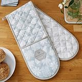 Cooksmart Double Oven Gloves Heat Resistant British Designed Oven Gloves view 3