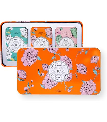 Amazon.com : La Chatelaine Hand Cream Trio Tin Gift Set, Natural