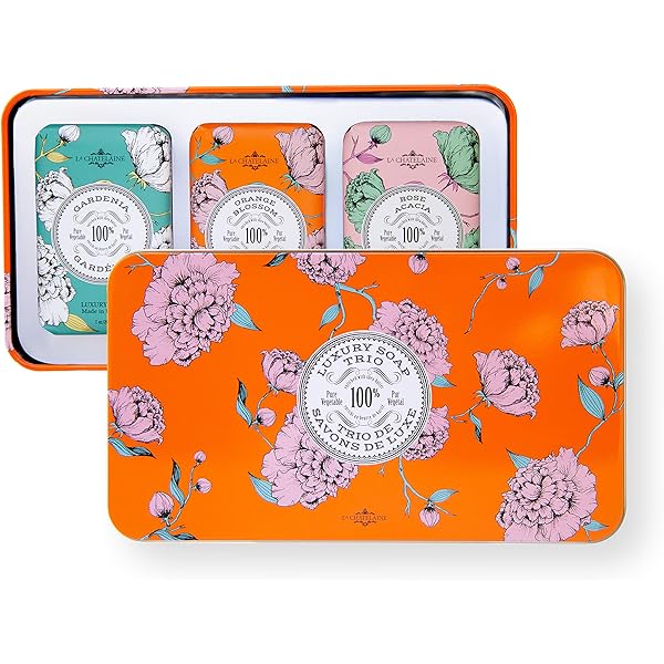 Amazon.com : La Chatelaine Hand Cream Trio Tin Gift Set, Natural