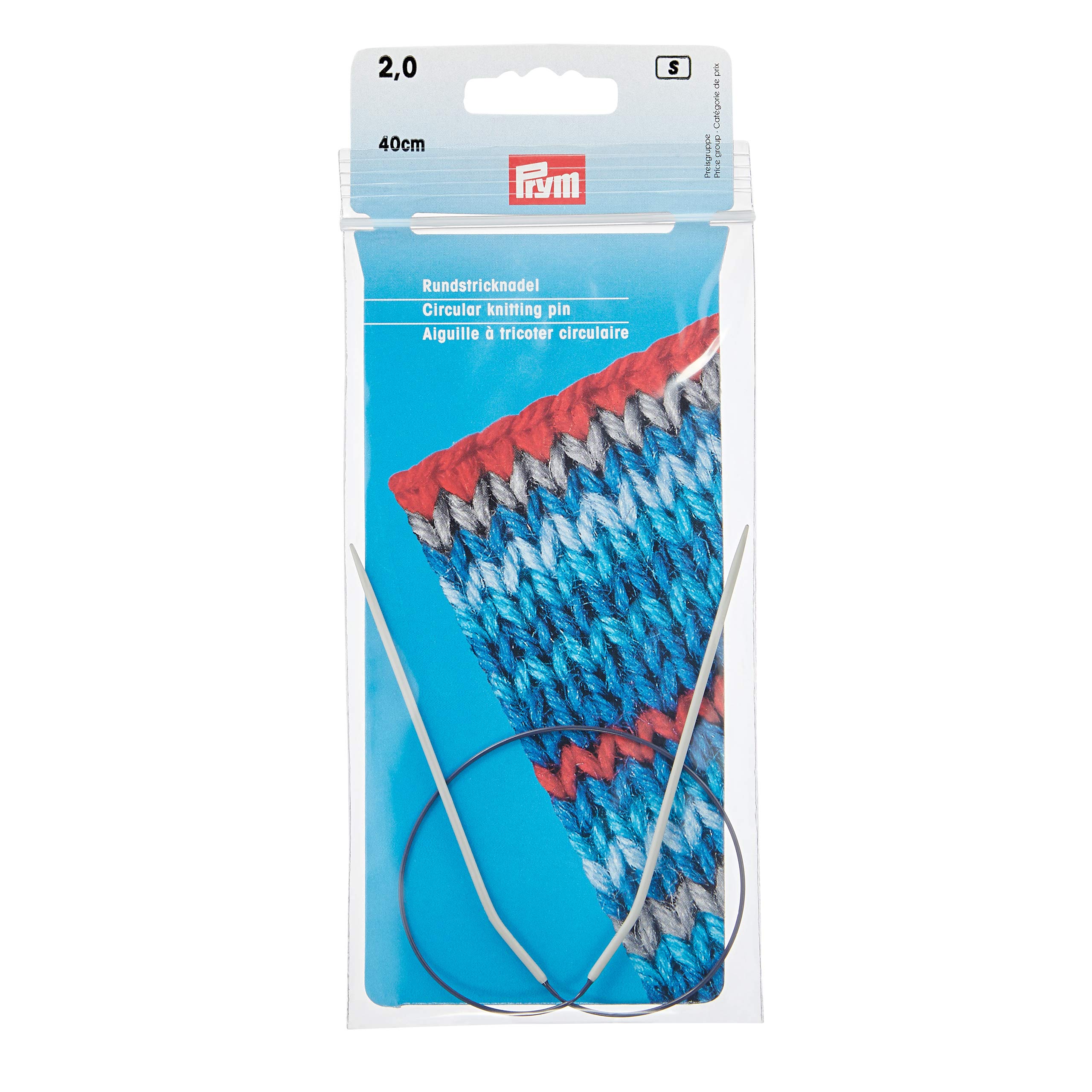Prym Circular Knitting Needle, Aluminium, Grey, 2 mm