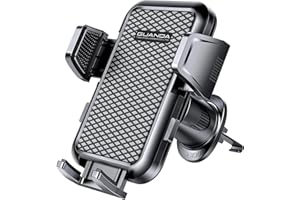 GUANDA TECHNOLOGIES CO., LTD. Car Phone Holder Mount for Air Vent, [Never Shake Hook Clip] 360° Adjustable Vent Clip, Compatible with Big Phones,Thick Cases, Phone Holders for Your Car–Fits iPhone, Samsung and Android
