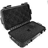 AOOCY 8'' Small Case with Pluck Customizable Foam Insert - IP67 Waterproof Hard Carrying Case for Portable Electronics, Protect Phone, Tools and Glass Accessories (8.6" x 4.9" x 1.9")
