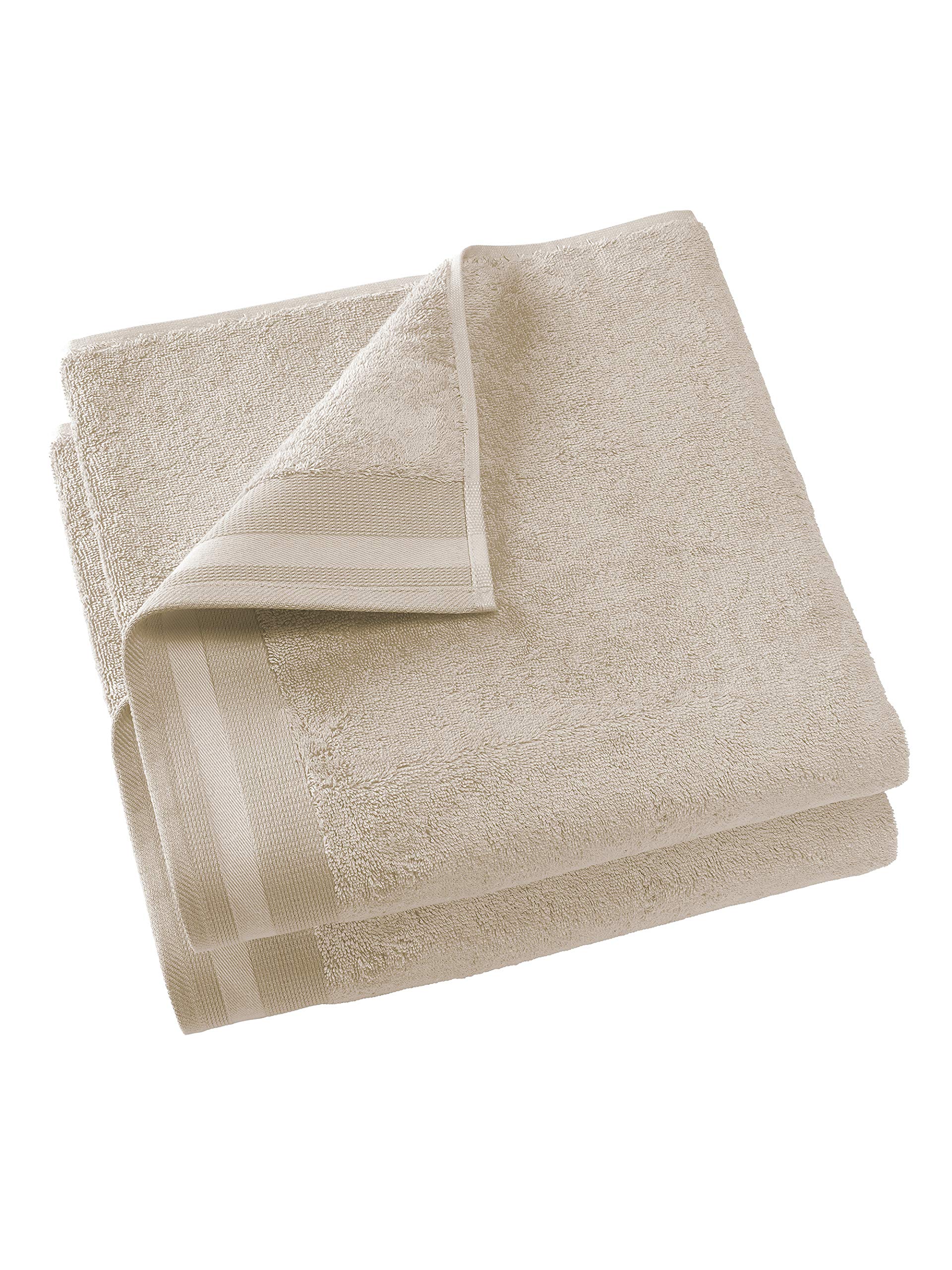 De Witte Lietaer Contessa Shower Sheets, Cotton, Sand, 270x140cm