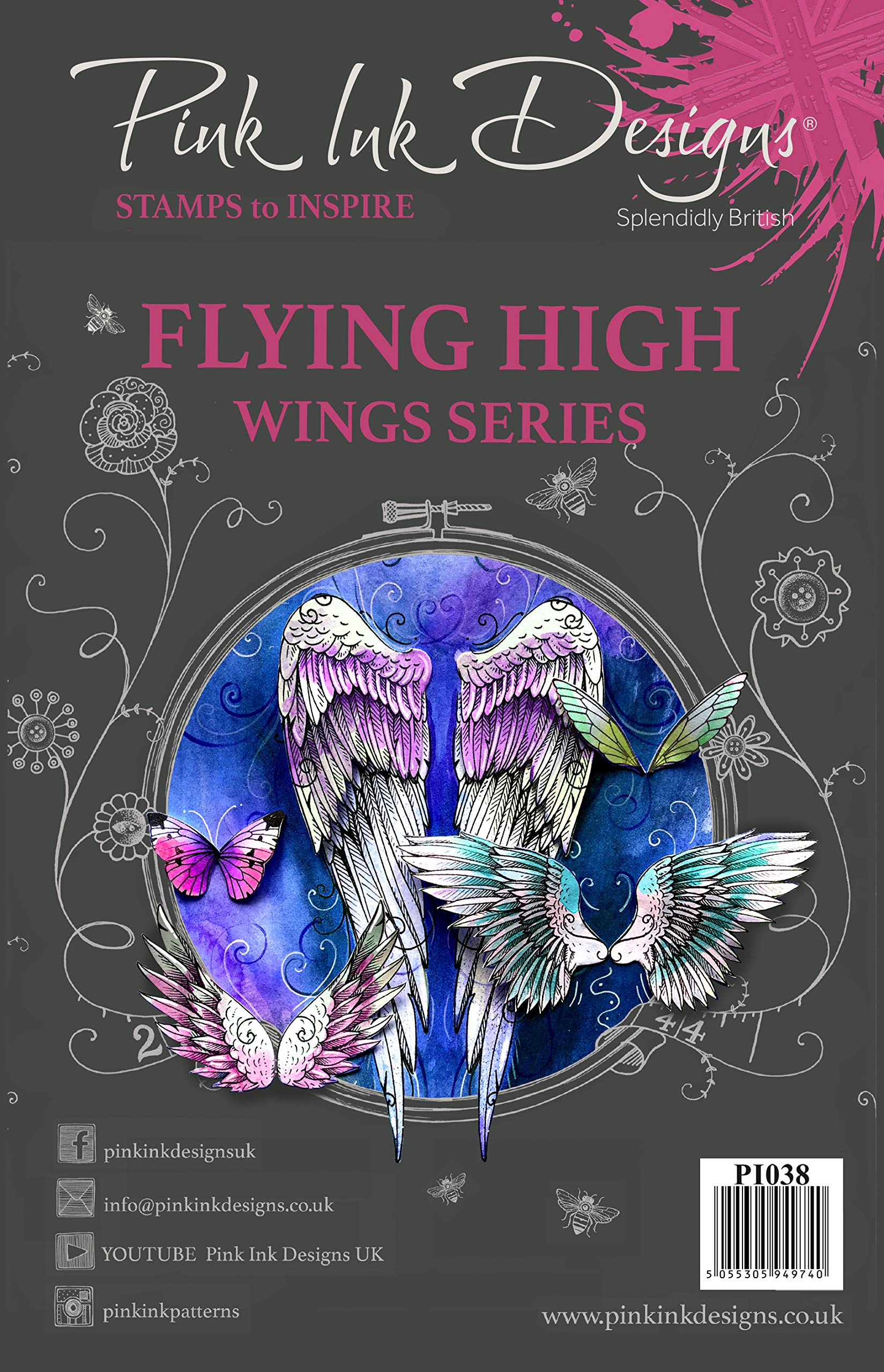 Pink Ink Designs Clear Stamp-Flying High, A5