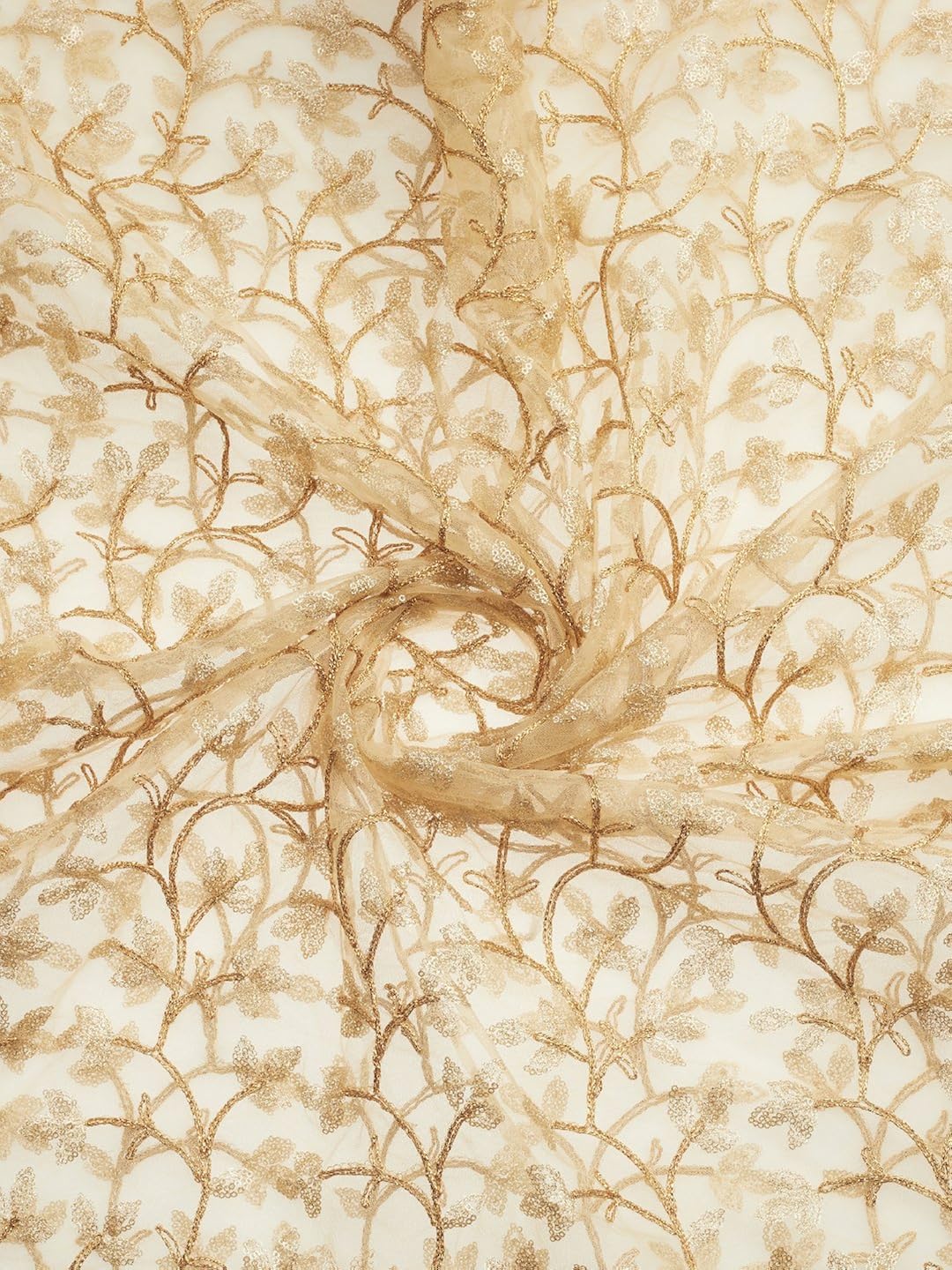 dupatta bazaar woman's gold embroidered net dupatta