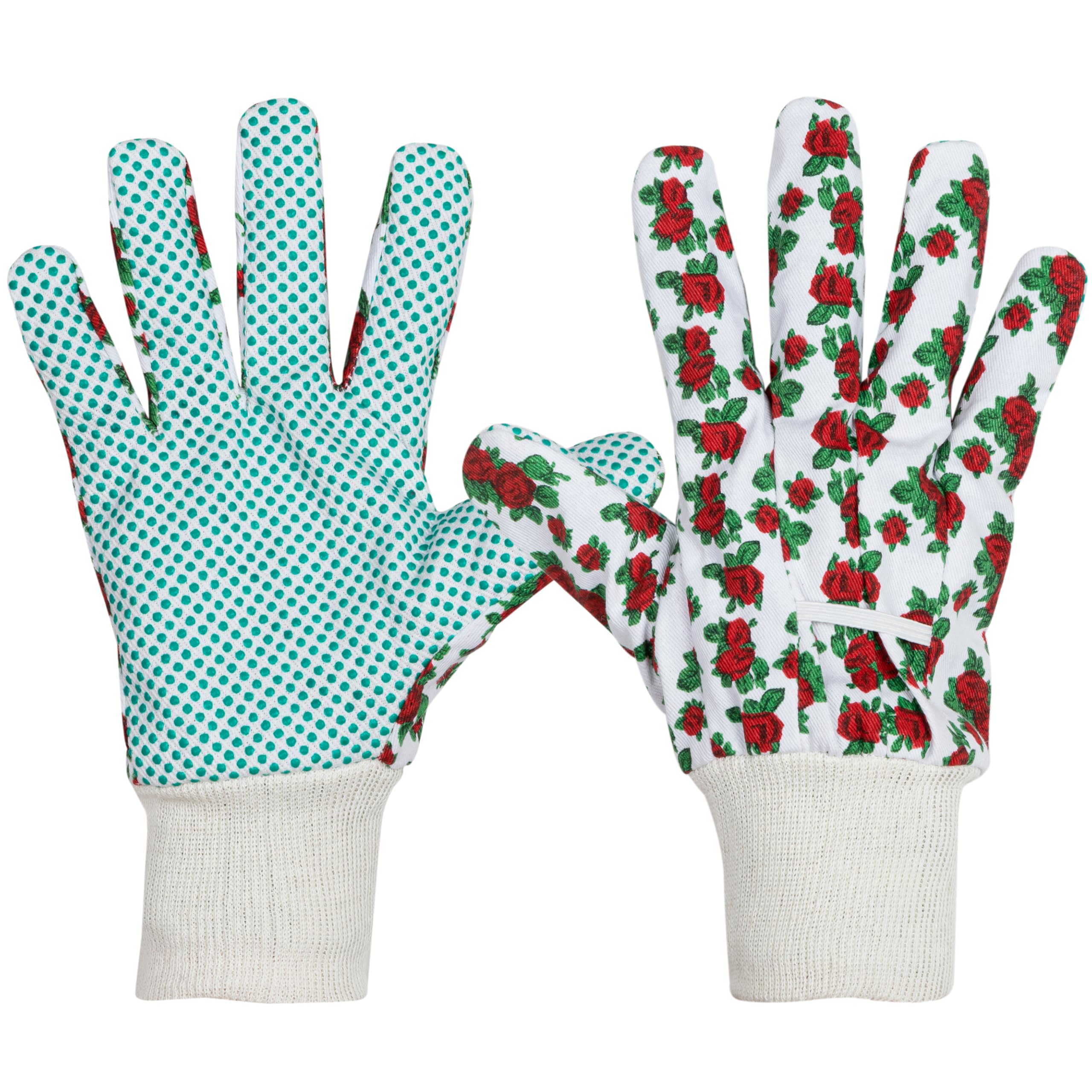 Lakeland Active Ellonby Cotton Gardening Drill Gloves - English Rose - One Size