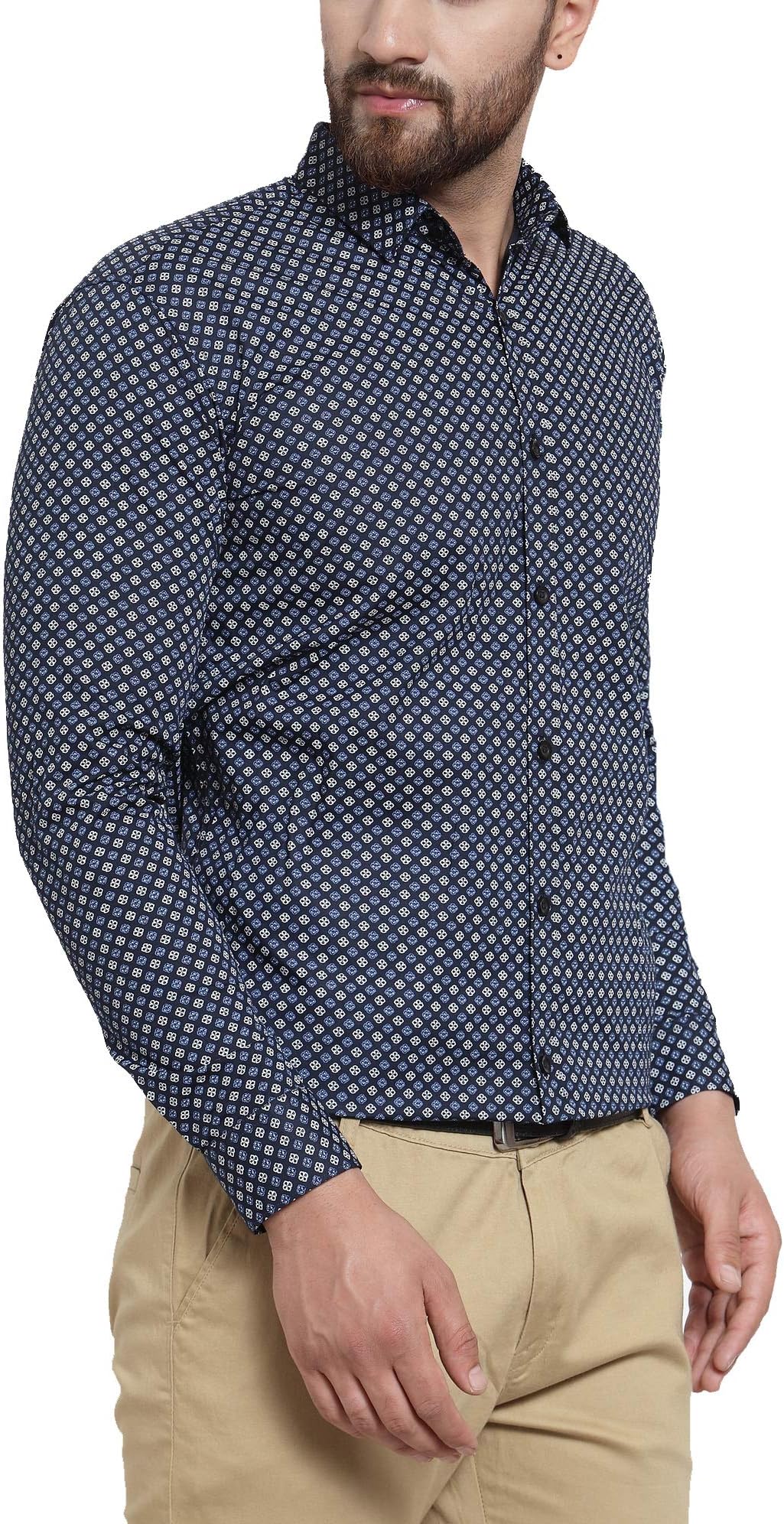 Men's Printed Cotton Shirt