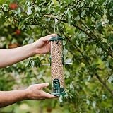 Peckish All Weather Metal Bird Seed Feeder Large 4 Port 700 g view 2