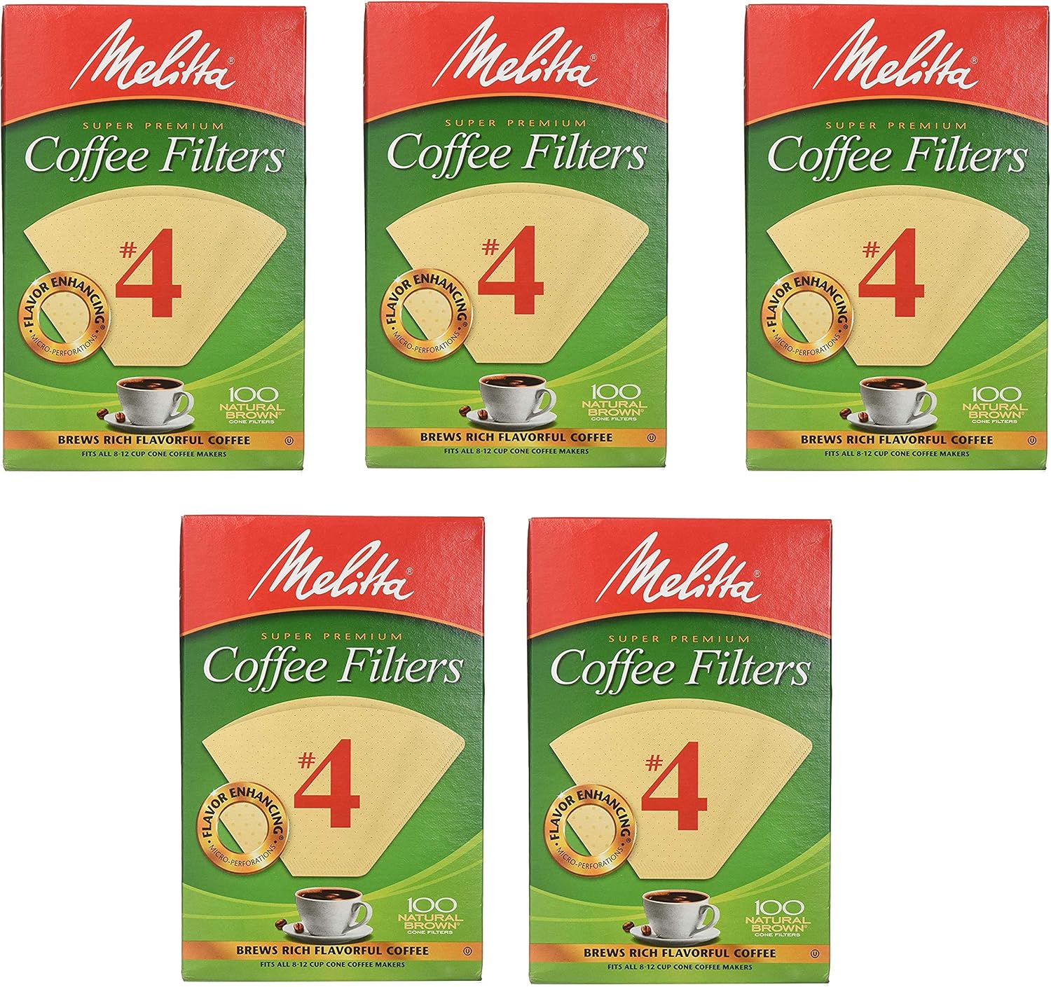 Melitta Cone Coffee Filter Number 2 100 Count Natural Brown Tools