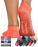 TruTread Pilates Socks with Grips for Women and Men