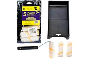 Bates- Paint Tool Set, 4" Roller, Foam & Mini Rollers, Tray & Covers