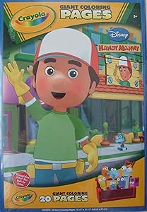 Amazon.com: Crayola Giant Coloring Pages Handy Manny: Toys & Games