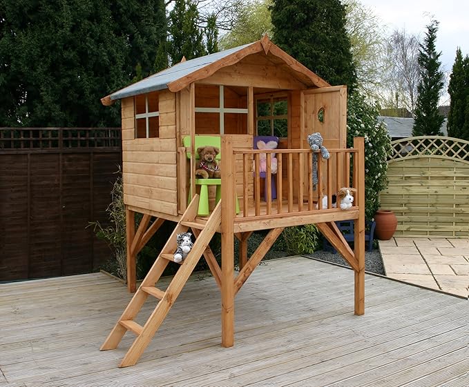 mercia tulip wooden playhouse and activity set