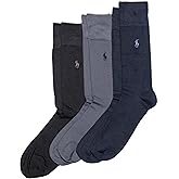 POLO RALPH LAUREN Men's Super Soft Flat Dress Crew Socks (3-Pack)