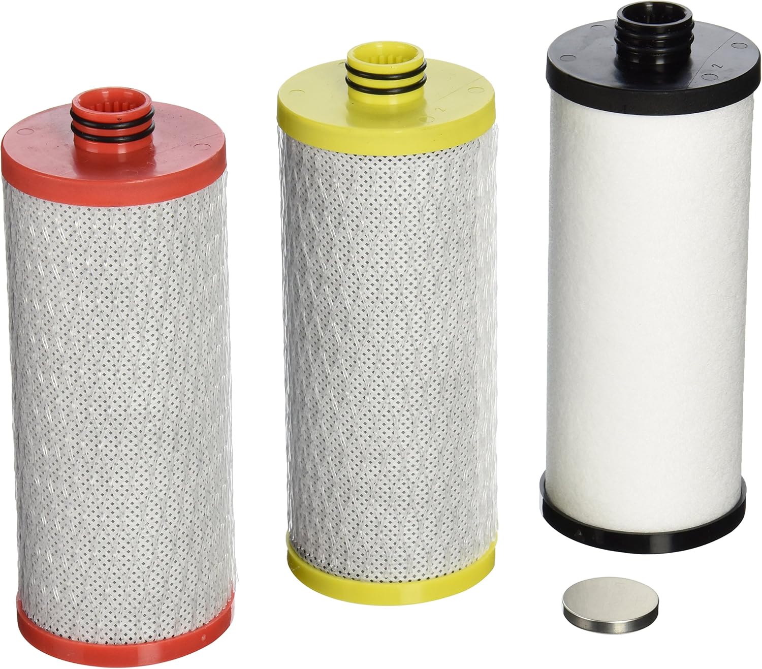 Aquasana AQ-5300R 3-Stage Under Sink Water Filter Replacement Cartridges, Red, Yellow, /Black - Replacement Undersink Water Filtration Filters - 