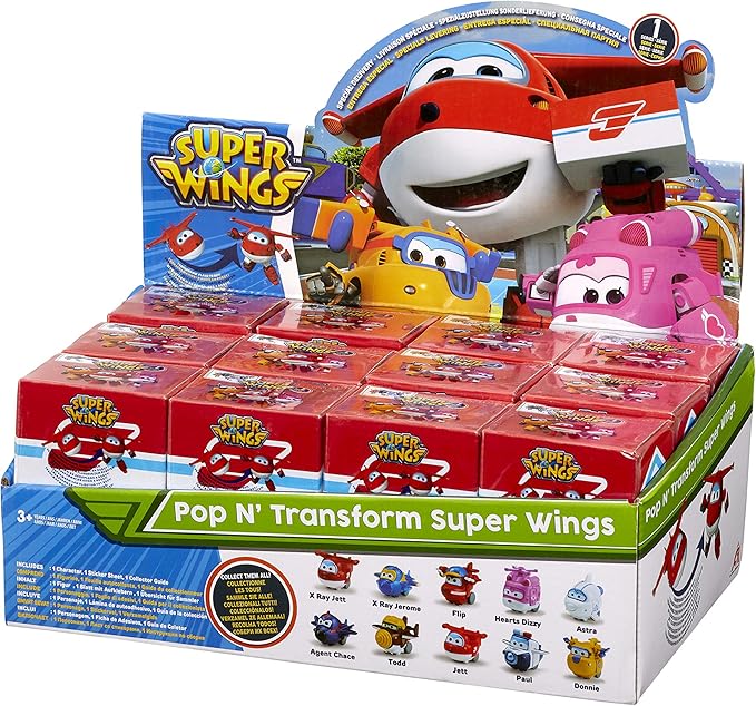 super wings pop n transform figures