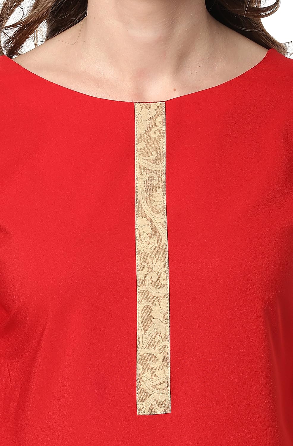 janasya women's crepe a-line kurta