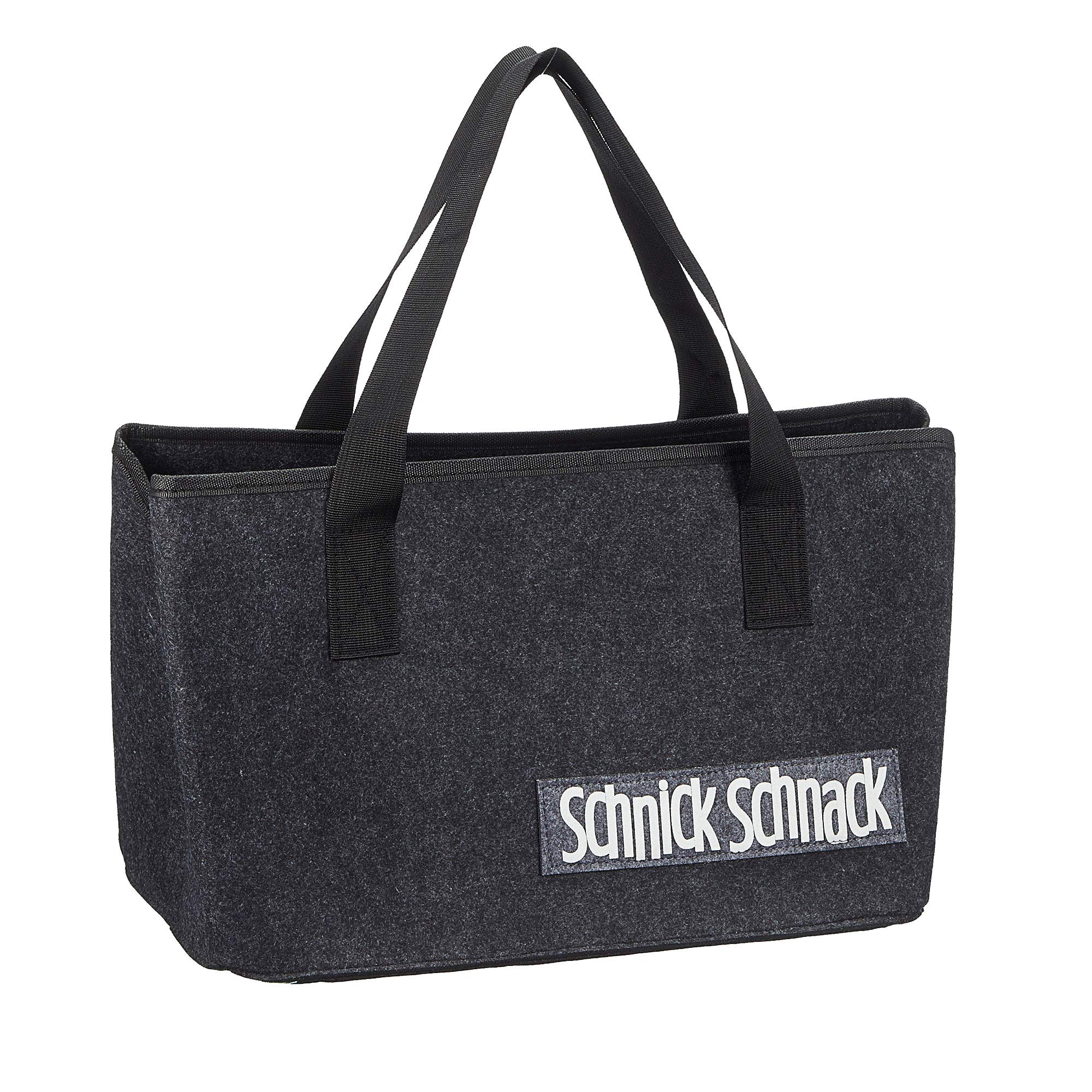 Felt bag with funny sayings for firewood, shopping bag, newspaper basket, shopper made of felt, foldable firewood bag, felt basket