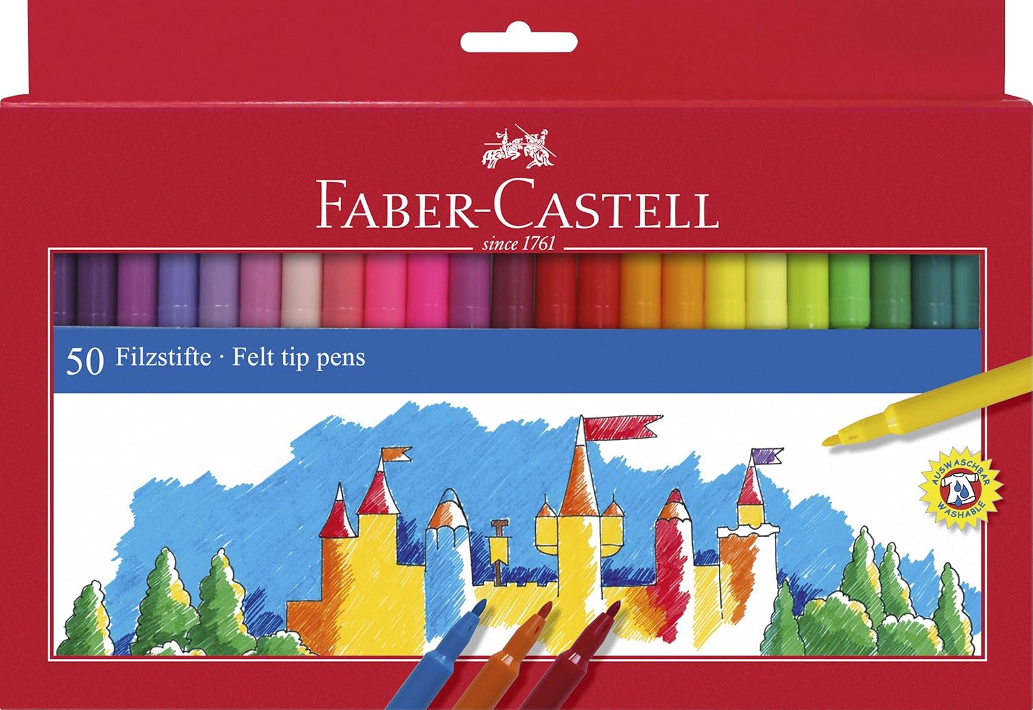 Faber Castell Estuche rotuladores con punta de fibra multicolor