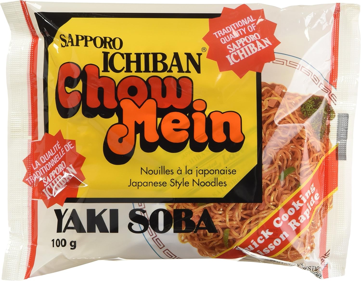 Sapporo Ichiban Jfc7008 Japanese Style Chow Mein Noodles Pack Of 24 2 4 Kilogram Amazon Ca Grocery