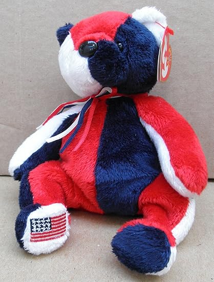 patriot bear beanie baby