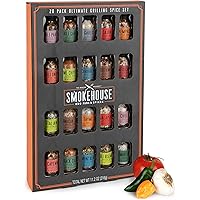 Smokehouse by Thoughtfully Ultimate Grilling Spice Set, Grill Seasoning Gift Set Flavors Include Chili Garlic, Rosemary and H