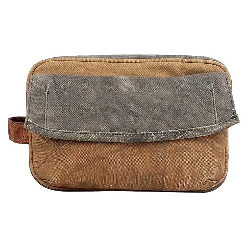 Mona B Mens Canvas Sebastian Dopp Kit (Multicolour)