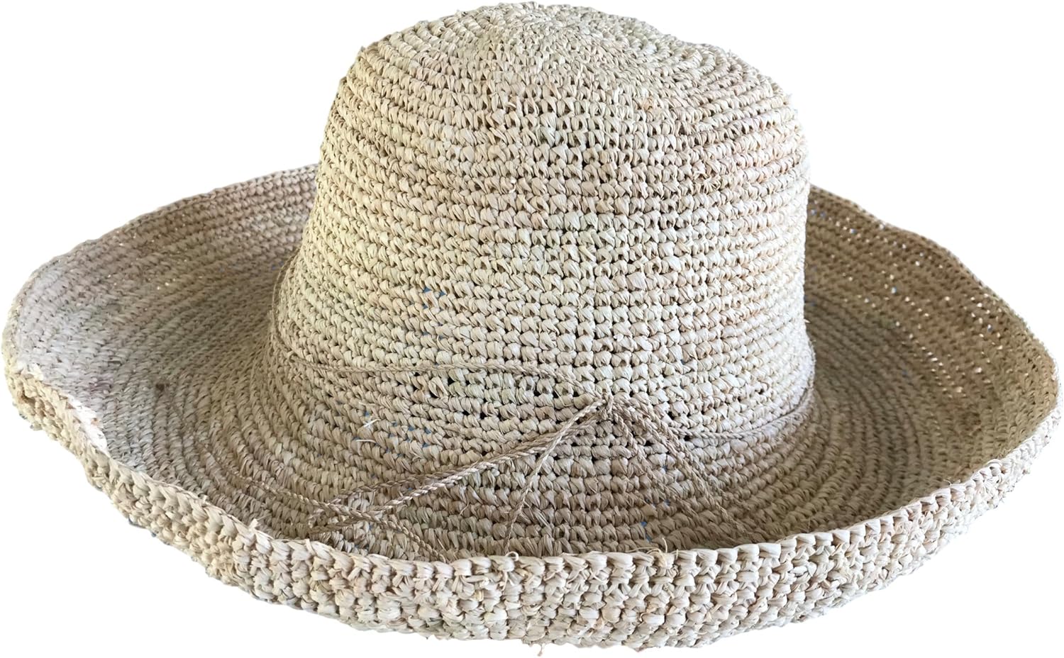 packable raffia hat