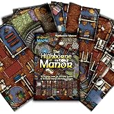 Arcknight The Highborne Manor Roleplaying Battlemaps; 16 Modular RPG Maps in 8 Double-Sided Pages, 1" Square Grid, Modular &amp; Versatile Design for Tabletop Gaming - for Dungeons &amp; Dragons, Pathfinder