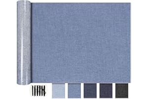 AZOBUR Extra Large Patches for Jeans, Extra Large Iron on Patches for Jeans, Denim Patch for Denim Inside and Outside, for Jeans Clothing Hole Repairing and Decoration（Blue）