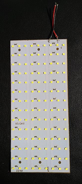 PGSA2Z DC 12V SMD 126 LED 1M Rigid Strip Light Bulbs with PCB 4.5x9inch (White/Warm White)