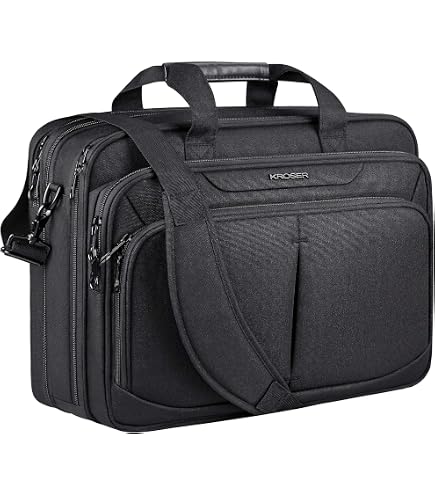 LLCXCSI 15.6 Inch Laptop Messenger Bag - Water-Resistant Shoulder Bag With Handle For Men & Women