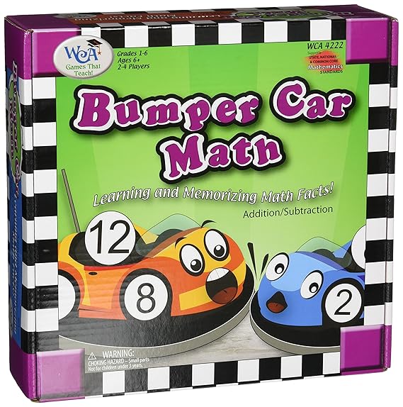 Learning Advantage, Bumper Car Math Board Game Learning and