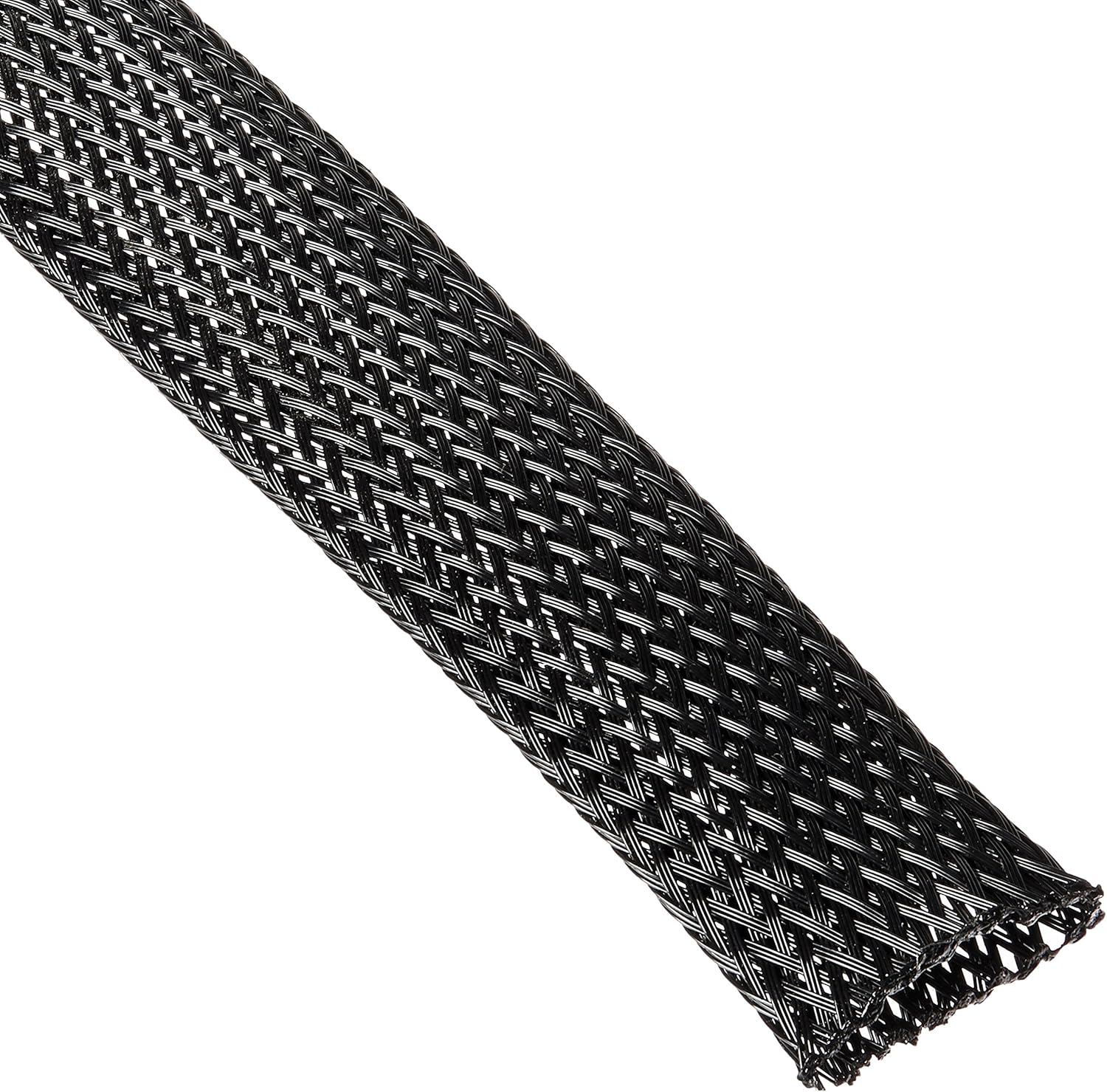 Keep It Clean 14201 Wire Loom 3/4" Black Ultra Wrap Wire Loom 10 Feet