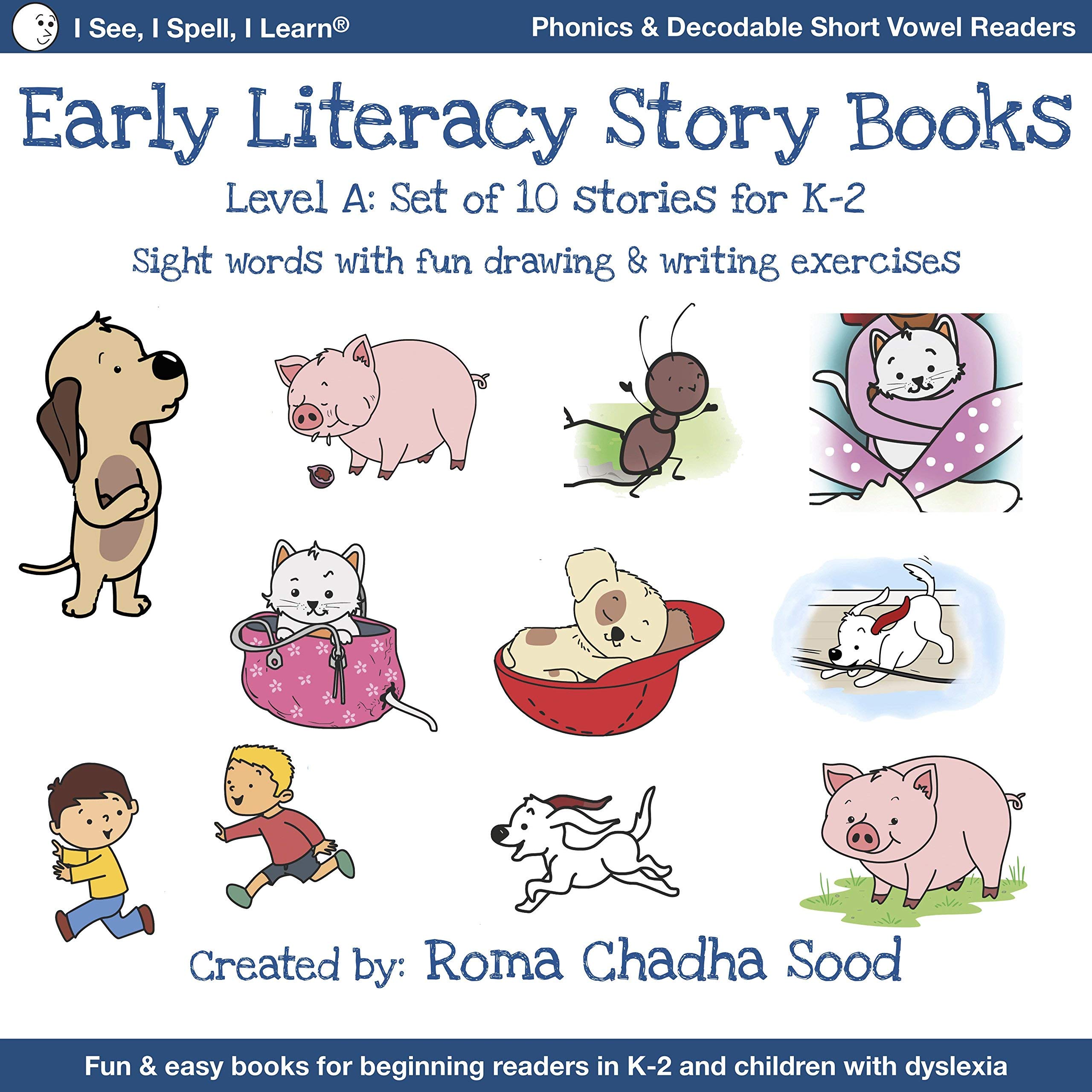 I See, I Spell, I Learn - Phonics, Sight Words & Short Vowel Storybooks (Decodable Readers for all emergent readers in K-3 and dyslexia) - LEVEL A