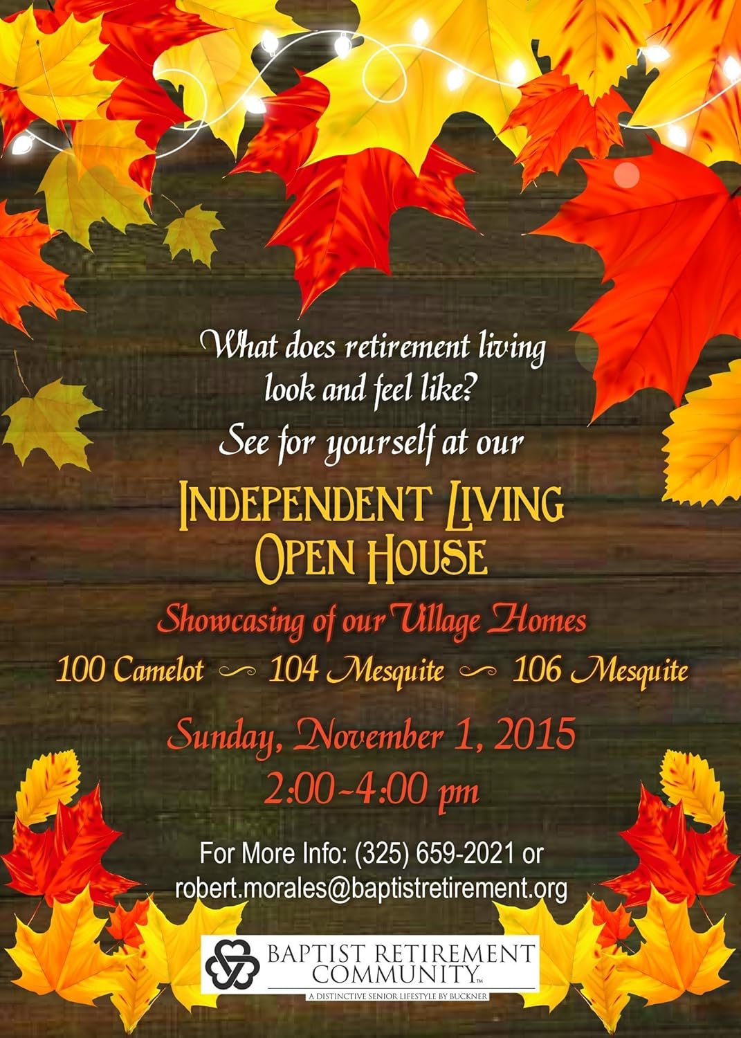 camelot retirement living on Amazon Com Fall Open House Reception Party Invitation 5 X 7 Qty 10 Handmade