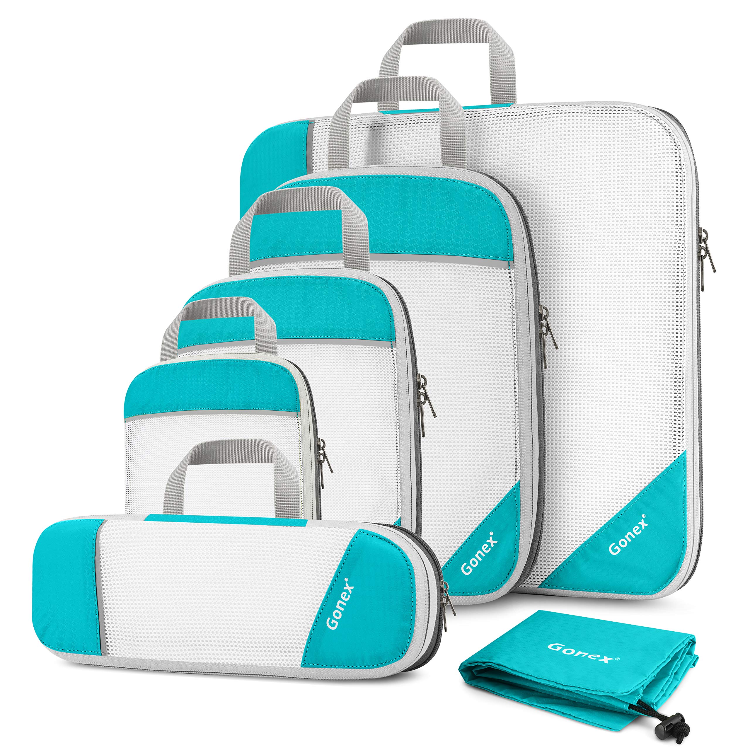 Compression Packing Cubes Mesh Travel Luggage Packing Organizers Zip Bags Buy Online in United