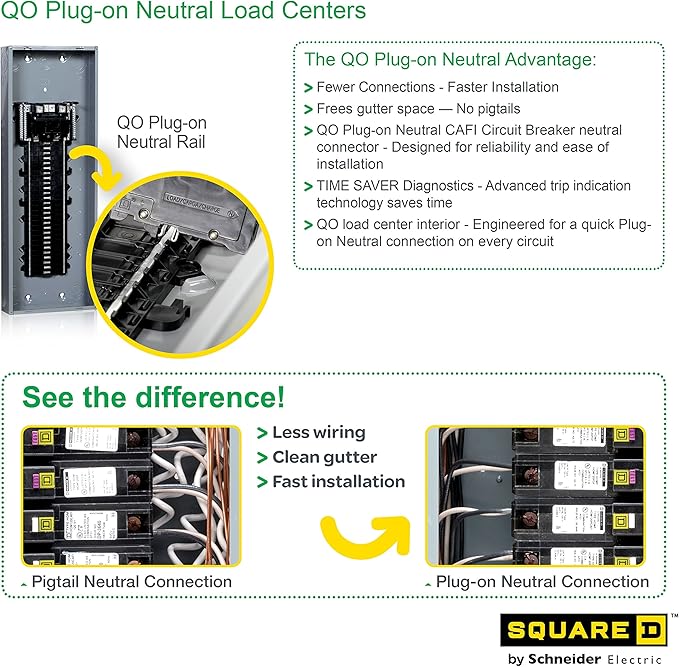 Square D By Schneider Electric Qo142m200pc Qo200a Main Load Center