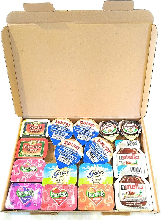 Individual Jam Portions Selection Breakfast Jams, Spreads, Preserves