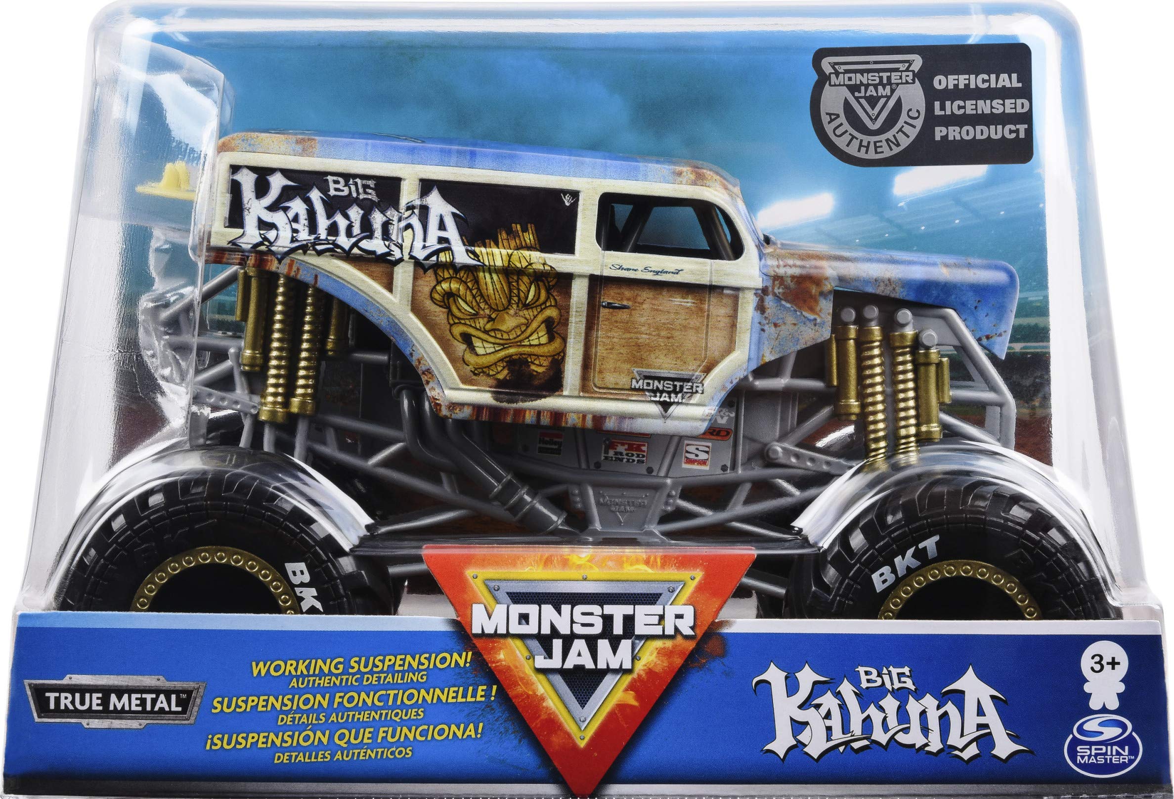 Monster Jam Official Big Kahuna Monster Truck, Die-Cast Vehicle, 1:24 Scale