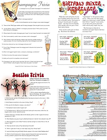 amazoncom printable 60th birthday party game pack download software
