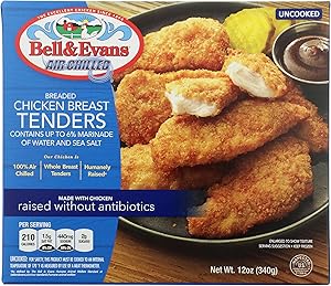 Bell & Evans, Frozen Breaded Chicken Tender (Raised without Antibiotics), 12 oz