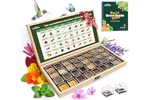 LUSH&DEWㅤ Lush&Dew Year-Round USDA Zone 6 Heirloom Survival Seed Kit, 32 Varieties 30,000+ Seeds for Planting Vegetables Herbs, Gardening Gifts for Women Men, Raised Garden Bed, Greenhouse Indoor Outdoor