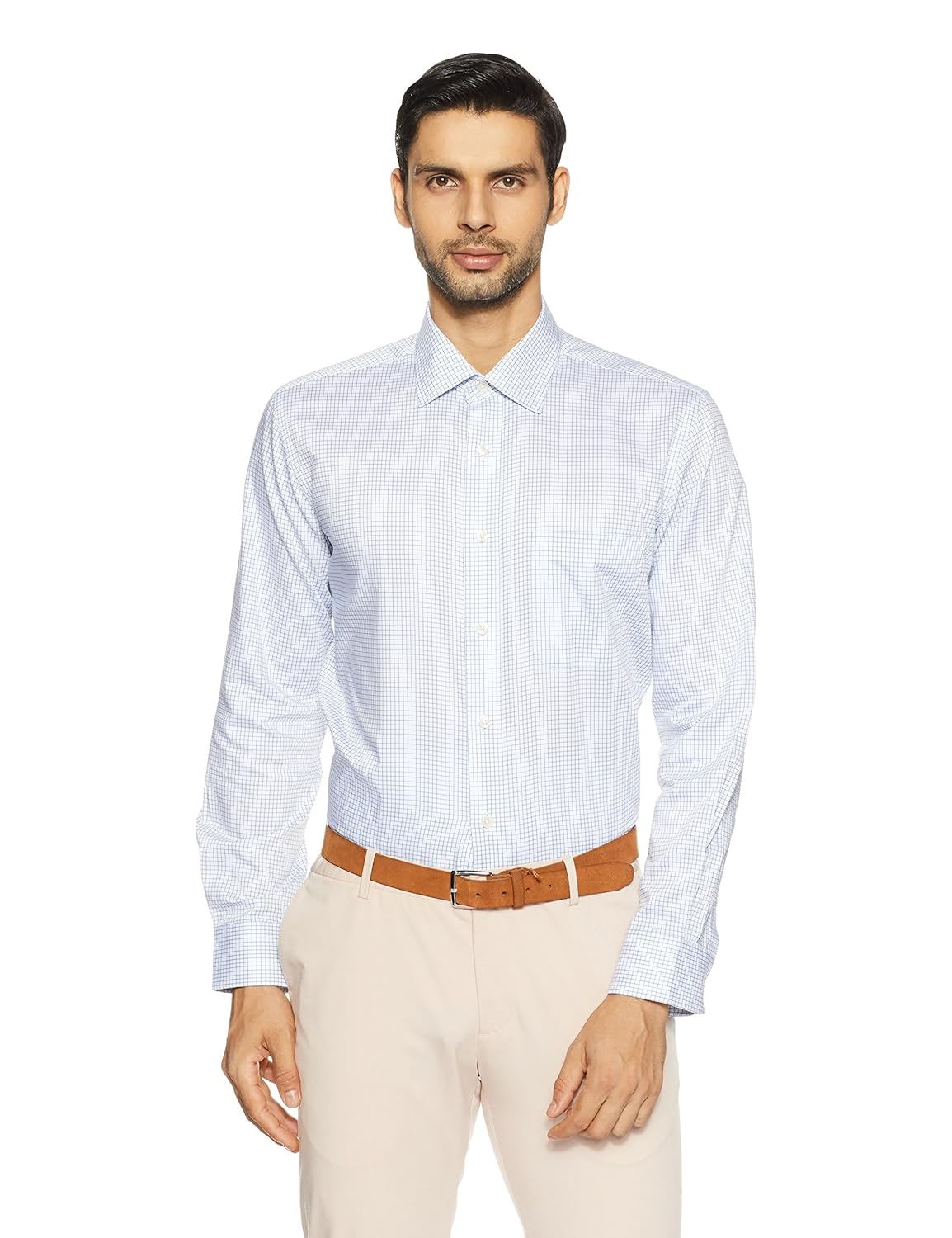 arrow men's plain regular fit formal shirt